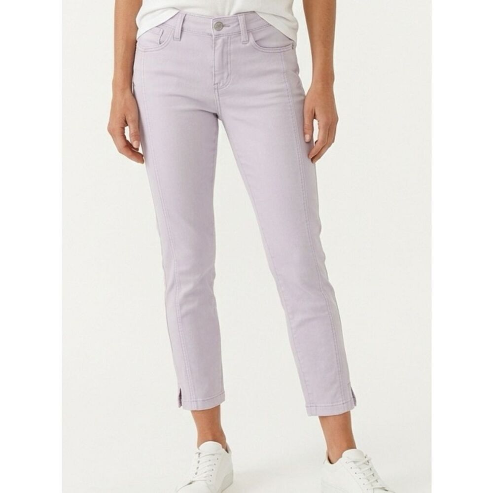 ANTHROPOLOGIE | PILCRO Light Purple Stet Jeans Women’s Size 26 (2)